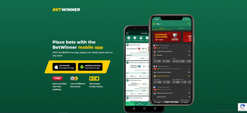 Betwinner Mobile App - Android & iOS - BettingY.com